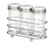 TableCraft 657R Rack-Only Condiment Caddy, Chrome-Plated, Silver, 1 Compartment - Fits 659N 1 image
