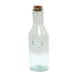 TableCraft Products 6631 - Apothecary Bottle, 34 oz., 3-3/4" x 3-3/4" x 12", Green Tint Glass, Cork 1 image