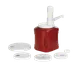 TableCraft 663K Syrup Pump Kit – 1 oz. White Plastic 9" Dip Tube 38/89/110/NT110/160mm Tops 5 Caps 1 image