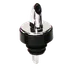 TableCraft 671 Liquor Pourer – Free Flow Pourer with Chrome‑Plated Silver Spout, Black Collar, Sold in Dozen‑Pack 1 image