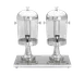 TableCraft 72 - Double 2-Gallon Beverage Dispenser, 22"x13-3/4"x21" H, Stainless Core 1 image