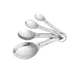 TableCraft Products 721 Measuring Spoon Set, 4 Pieces, 1/4 tsp to 1 Tbsp, Stainless Steel - Set 1 image