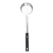 TableCraft 7706 Portion Control Spoon, 6 oz Perforated Stainless Steel, Black Handle 1 image