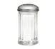 TableCraft Products 800 - 12 Oz Fluted Glass Cheese & Spice Shaker, Perforated Top, Metal Lid 1 image