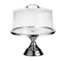 TableCraft Products 821422 Cake Stand & Cover Set, 12-3/4" Dia × 13-3/4" H, Steel, Dishwasher Safe 1 image