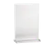 TableCraft Products 85110 Clear Acrylic Menu Card Holder, Two‑Sided, Plastic 1 image