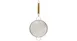 TableCraft Products 87 Mesh Strainer, 10-1/4" dia., Double Fine Mesh, Tinned, Wooden Handle 1 image