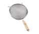 TableCraft Products 92 Mesh Strainer, 6-1/4" dia., Single Fine Mesh, Tinned, Wooden Handle 1 image
