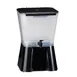 TableCraft 953 3‑Gal Uninsulated Dispenser, 10‑7/8" x 12‑1/2" x 16‑3/4"H, Black Polypropylene, Faucet 1 image