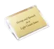 TableCraft ACHS46 Magnetic Menu Card Holder, Acrylic, 3‑8" x 6" x 1‑½", Dishwasher Safe - 1/Each 1 image
