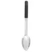 TableCraft AM5333BK 2oz Antimicrobial Serving Spoon, 13-5/8" x 2-1/2" x 7/8", 18-8 SS, Black Handle 1 image