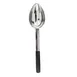 TableCraft AM5364BK Slotted Spoon, 8 oz., 14-1/2" x 4" x 2", Black Handle, 18-8 Stainless Steel 1 image