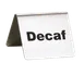 TableCraft Products B2 - Decaf Buffet Tent Sign, 2-1/2" x 2-3/4", Stainless Steel, Printed Metal 1 image