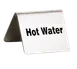 TableCraft Products B7 - Hot Water Buffet Tent Sign, 2-1/2" x 2-3/4", Stainless Steel, Metal 1 image