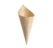 TableCraft Products BAMDCN6 - Disposable Cone Cups 3 Oz (2"5" x 6"), Pinewood - 50/Pack 1 image