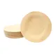 TableCraft BAMDRP11 Disposable 11" Round Bamboo Plate, Natural, Biodegradable – 25/Pack 1 image