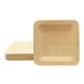 TableCraft Products BAMDSP9 - 9"x9" Square Bamboo Plate, Natural, Biodegradable - 25/Pack 1 image