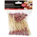 TableCraft BAMSP245 - Bamboo Food Picks, 4-1/2" Basketball End, 100/Pack 2 image