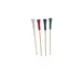 TableCraft BAMSP345 Wood Picks – 4-1/2" Bamboo Food Skewers, 4 Colors, 100/Pack 1 image