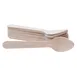 TableCraft Products BAMSP425 - 4-1/4" Eco-Friendly Biodegradable Pinewood Spoon Pack 100/Pack 1 image