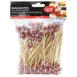 TableCraft Products BAMSP645 Bamboo Cash & Carry Food Picks, 4-1/2" Football End, 100/Pack 2 image