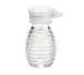 TableCraft BH2MPW Salt/Pepper Shaker, 2 oz, 2-1/16" x 3-15/16" H, Glass Jar, ABS White Flip Top 1 image