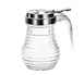 TableCraft BH7 Beehive Syrup Pourer, 6 oz Clear Glass Jar, Chrome Top, Dishwasher Safe - 12/Case 1 image