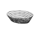 TableCraft BK17409 Oval Metal Basket, 9-1/4" x 6-1/4" x 2-1/4", Black Powder Coated, Hand Wash 1 image