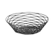 TableCraft BK17508 Basket - 8" dia. x 2-1/4" H, Round, Black Powder-Coated Metal, Hand Wash Only 1 image