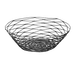 TableCraft BK17510 Artisan Round Metal Basket, 10" Dia x 3" H, Black Powder Coated, Hand Wash Only 1 image