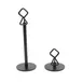 TableCraft BKC2202 Menu Card Holder – 3" Height, 2" Base, Black Powder-Coated Metal, Clip Stand 1 image