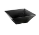 TableCraft BKMB166 - 13-1/4qt Square Melamine Bowl, 15-3/4" x 15-3/4" x 6", Black, Dishwasher & Heat Safe 1 image