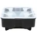 TableCraft Products BSRT2 Ice Tray, Makes 4 1-3/4" Spheres, Dishwasher Safe Silicone, Black 1 image