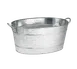 TableCraft BT1914 Beverage Tub, 5-1/2 Gal, 22-3/4" x 14-1/2" x 9-3/4", Oval, Galvanized Steel 1 image
