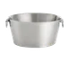 TableCraft BT199 Beverage Tub – 6-3/4 Gal, 19" dia. x 9", Double Wall Stainless Steel, Satin 1 image