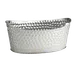TableCraft BT2013 Bali Collection Beverage Tub, 4‑Gallon Oval Stainless Steel, 20.5"×13.5"×8.75" 1 image