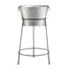 TableCraft BTSD21 7‑Gallon Beverage Tub Stainless Steel Powder Coated Stand 21‑3/4”x21‑3/4”x37‑1/2” 1 image
