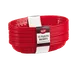 TableCraft Products C1084R - Oval Red Plastic Serving Basket, 11" x 9" x 1-3/4" - 12/Pack 1 image