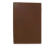 TableCraft CB1218BRA Cutting Board, 12" x 18" x 1/2", Brown Polyethylene NSF, Dishwasher Safe 1 image