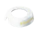 TableCraft CB16 ID Collar - 48 oz. Fat Free Italian Dispenser, White Plastic with Beige Print 1 image