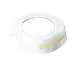 TableCraft CB18 ID Collar - Fat Free 1000 Island, 48oz Dispenser, White Plastic, Beige Print 1 image