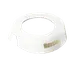 TableCraft CB7 ID Collar - Russian, 48 oz. Dispenser Fit, White Plastic with Beige Print, Made in USA 1 image