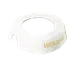TableCraft CB8 1000 Island ID Collar - 48oz White Plastic, Beige Print, Fits 483/484, Made in USA 1 image