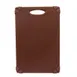 TableCraft CBG1218ABR 12" x 18" Brown Plastic Cutting Board – Anti‑Slip, Heat‑Resistant, Dishwasher Safe 1 image