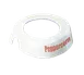 TableCraft CM14 ID Collar - Peppercorn Print, White Plastic, Fits 48 oz Dispenser, Dishwasher Safe 1 image