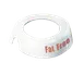 TableCraft CM19 Dispenser ID Collar - White Plastic with Maroon "Fat Free" Print, Fits 48-Oz 483/484 Dispenser, Dishwasher Safe, Made in USA 1 image