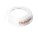 TableCraft CM21 Dispenser ID Collar, Lite Italian Maroon Print White Plastic, Fits 48 oz 483/484 1 image