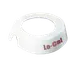 TableCraft CM5 Dispenser ID Collar - Lo-Cal White Plastic, Fits 48 oz 483/484 Dispensers, USA Made 1 image