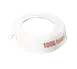 TableCraft CM8 Dispenser ID Collar - 48oz White Plastic, Maroon 1000 Island Print, Fits 483 & 484 1 image