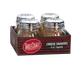 TableCraft CP260-4 Cheese Shaker, 6 oz. Polycarbonate Jar, Perforated Chrome Top, Metal Lid, 4/Pack 1 image